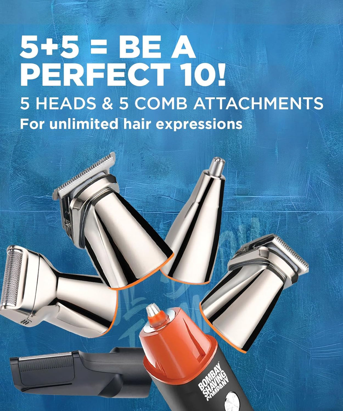 Bombay Shaving Company 11-in-1 All-in-One Trimmer for Men All in One | Beard Trimmer for Man | Hair Trimmer for Man | Body Trimmer for Man | Cordless, Type C, IPX6, 90 Min | Trimmer Men Beard